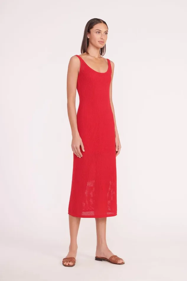 Women STAUD Swim JESSICA COVERUP DRESS RUBY Women STAUD Swim JESSICA COVERUP DRESS RUBY