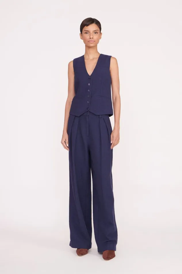 Women STAUD Tops BRETT VEST NAVY Women STAUD Tops BRETT VEST NAVY