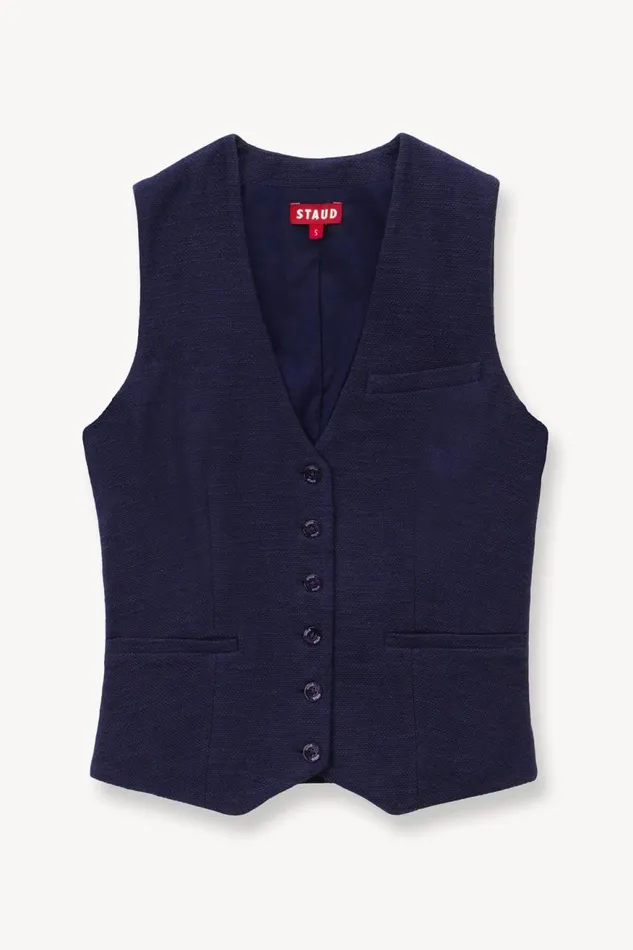 Women STAUD Tops BRETT VEST NAVY Women STAUD Tops BRETT VEST NAVY