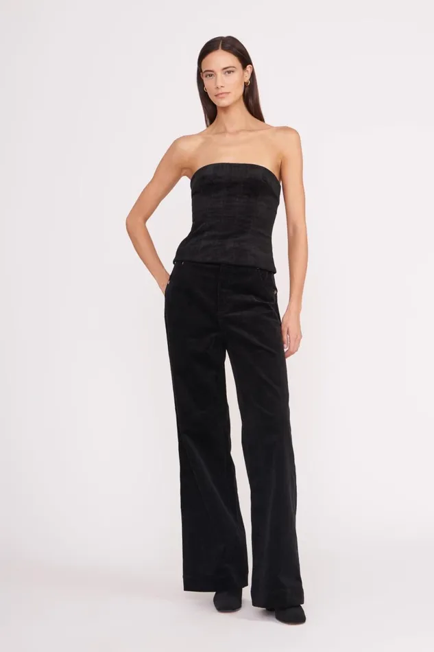 Women STAUD Tops WOODGRAIN TOP BLACK Women STAUD Tops WOODGRAIN TOP BLACK