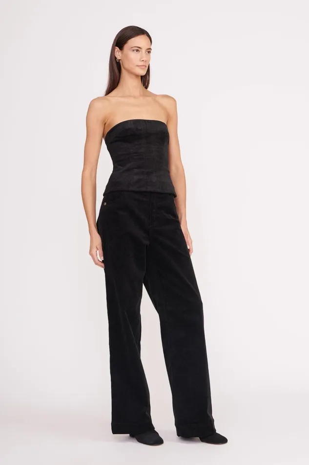 Women STAUD Tops WOODGRAIN TOP BLACK Women STAUD Tops WOODGRAIN TOP BLACK