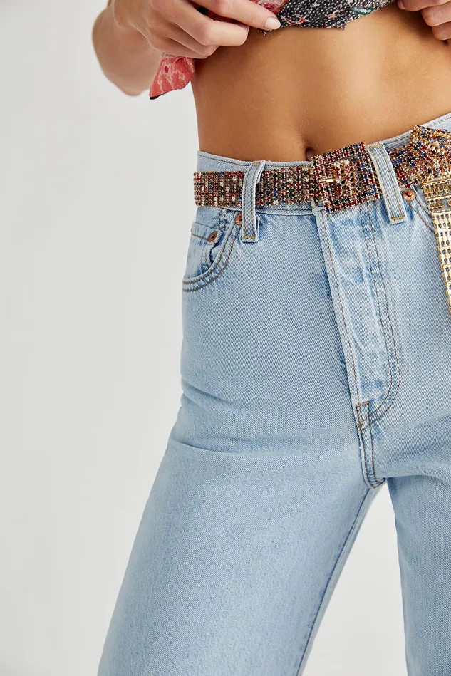 Women StraightLeg Jeans Free People Levi039s Ribcage Straight Ankle Jeans Bernal Love
