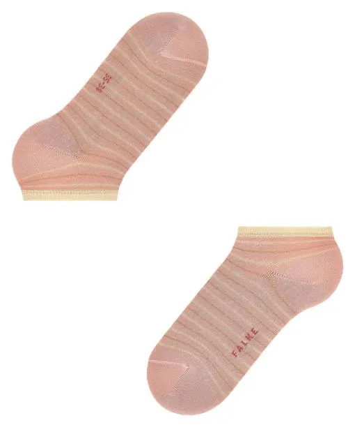 Women Stripe Shimmer Women Sneaker Socks Blossom FALKE Ankle Socks