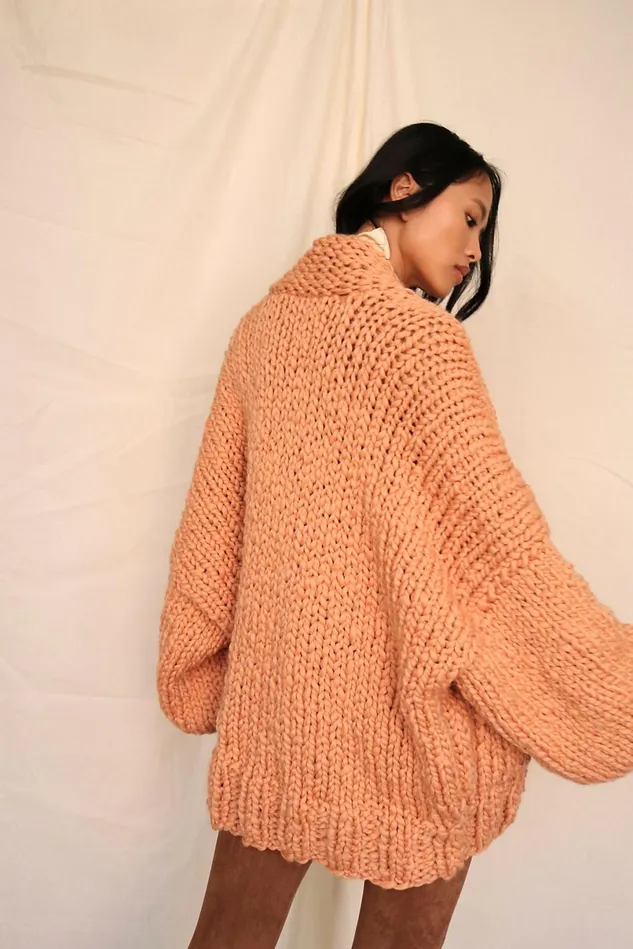 Women Sweaters Free People Recluse Cardigan Apricot
