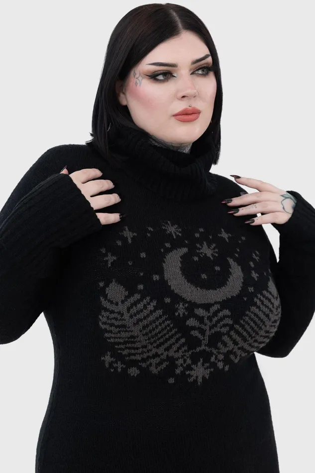 Women Sweaters Killstar Moonflower Sweater