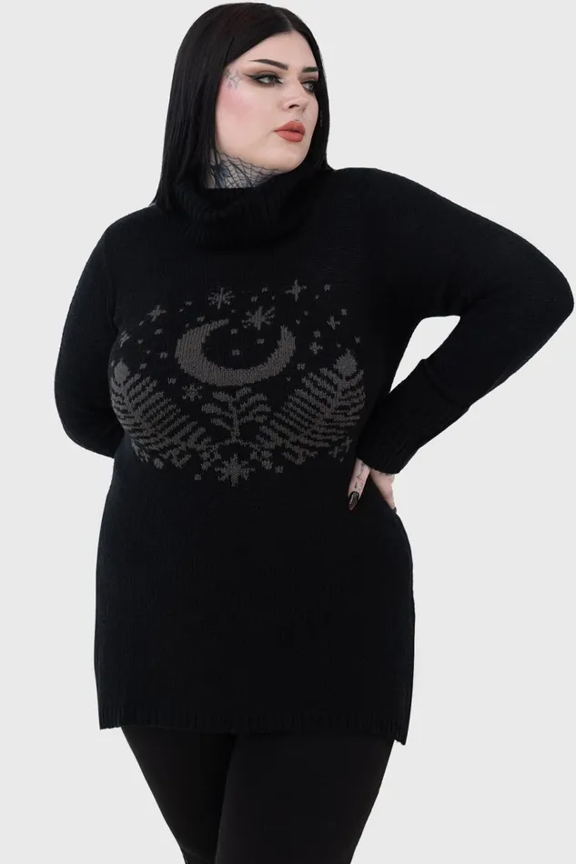 Women Sweaters Killstar Moonflower Sweater