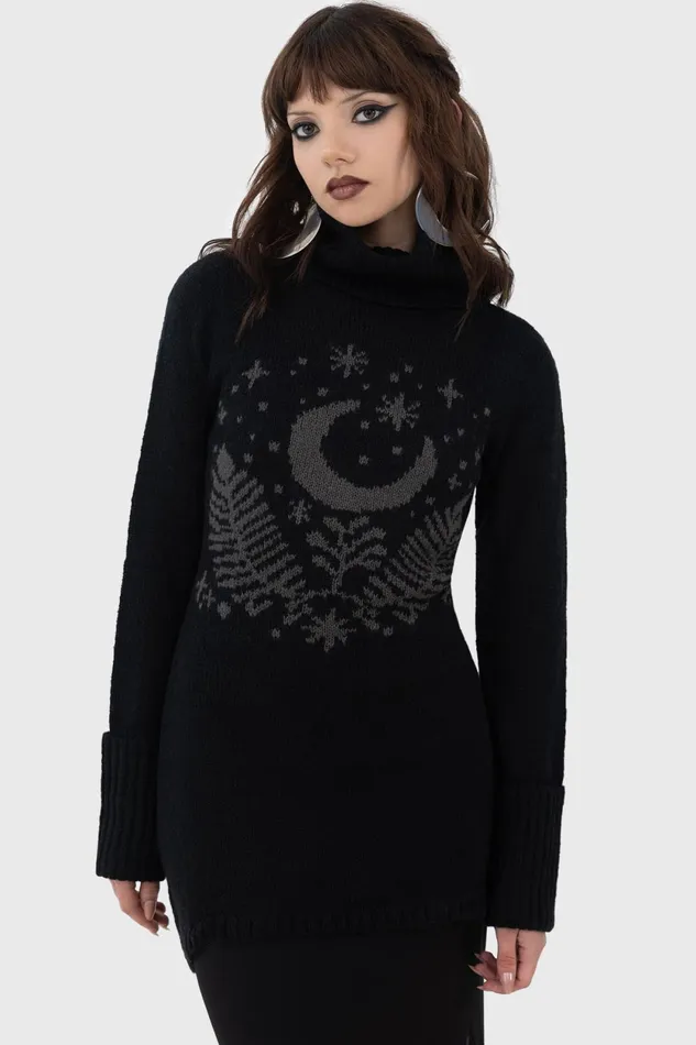 Women Sweaters Killstar Moonflower Sweater