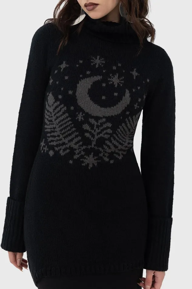 Women Sweaters Killstar Moonflower Sweater