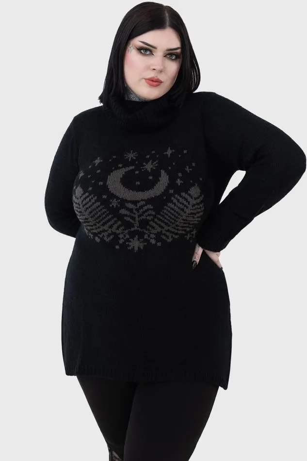 Women Sweaters Killstar Moonflower Sweater