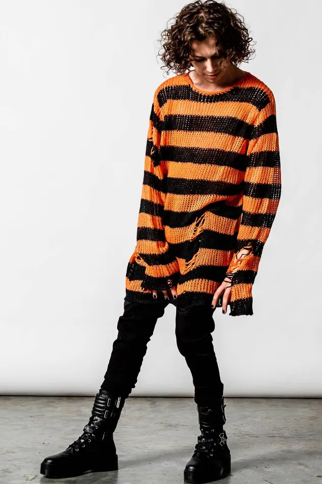 Women Sweaters Killstar Pumpkin Knit Sweater