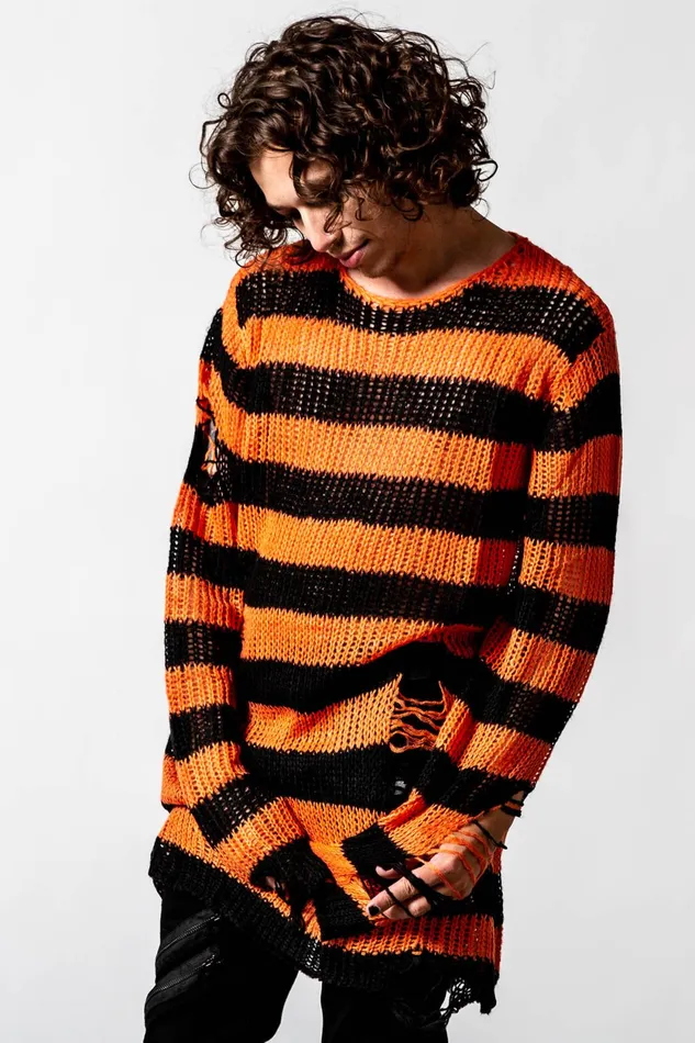 Women Sweaters Killstar Pumpkin Knit Sweater