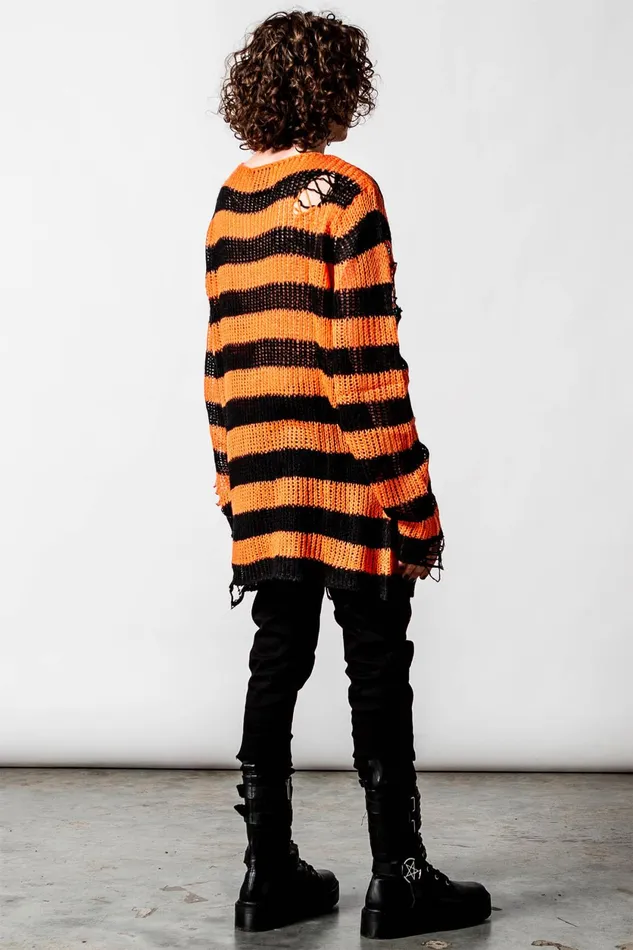 Women Sweaters Killstar Pumpkin Knit Sweater