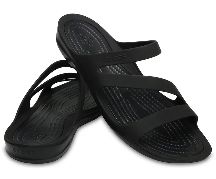Women Swiftwater Sandal Black Black Crocs Sandals