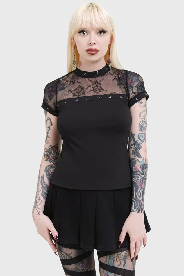 Women TShirts and Vests Killstar Nighthawk Top