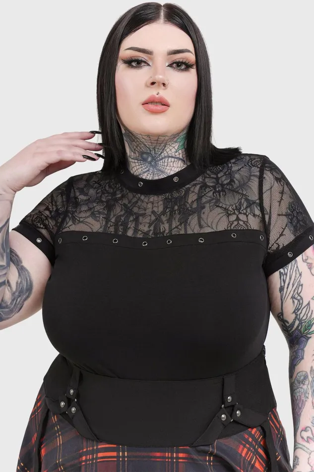 Women TShirts and Vests Killstar Nighthawk Top
