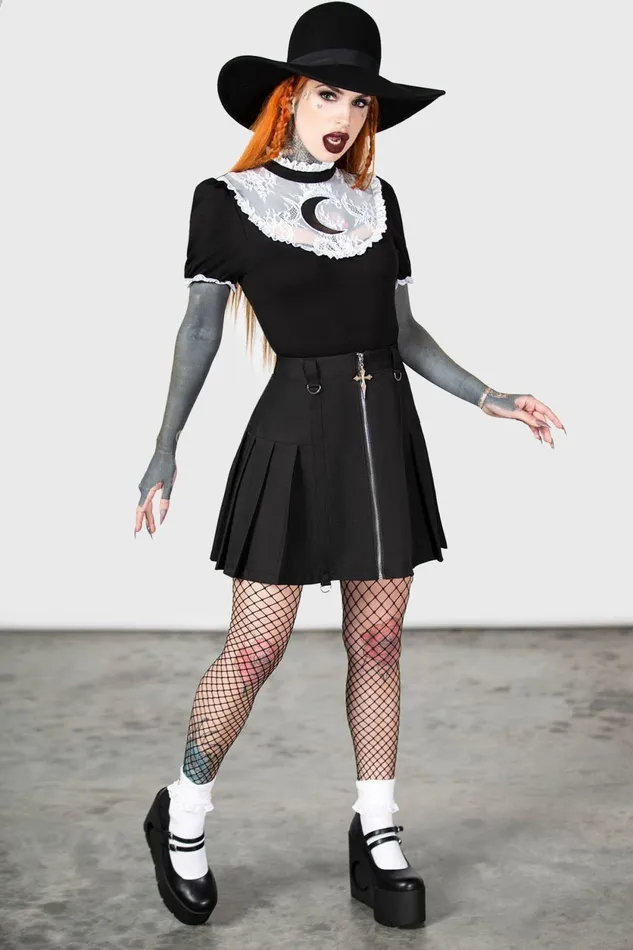 Women TShirts and Vests Killstar Wish Upon A Moon Top