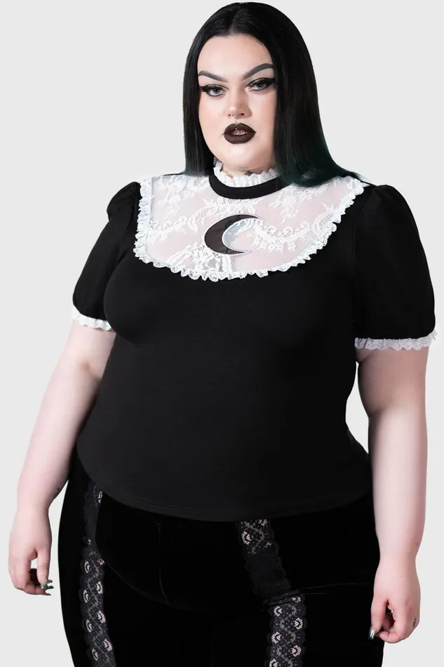 Women TShirts and Vests Killstar Wish Upon A Moon Top