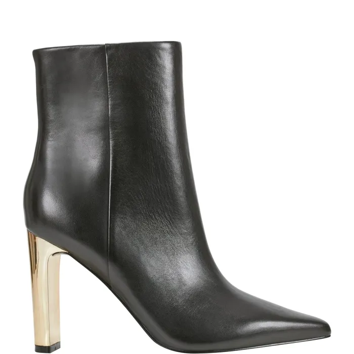 Women Talyna Dress Bootie Black Leather Marc Fisher Dress Boots