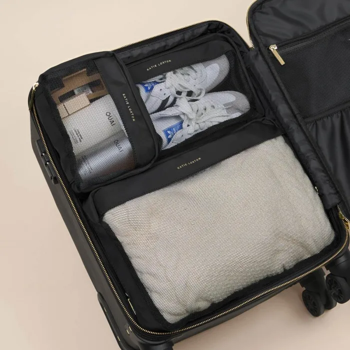 Women Travel Accessories Katie Loxton Travel Packing Cubes and Organisers In Black