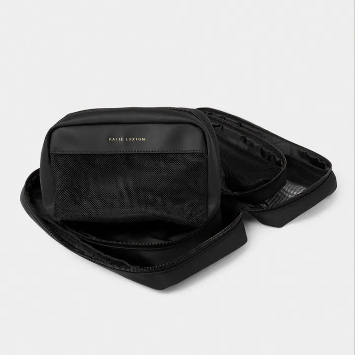 Women Travel Accessories Katie Loxton Travel Packing Cubes and Organisers In Black