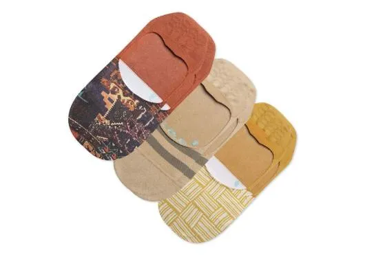 Women Ultimate No Show Socks Boho Woven 3 Pack Multi Boho Print TOMS Socks