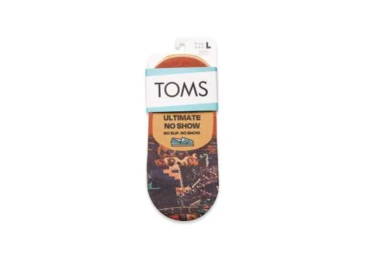 Women Ultimate No Show Socks Boho Woven 3 Pack Multi Boho Print TOMS Socks