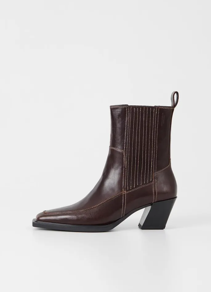 Women Vagabond Boots ALINA BOOTS Dark Brown Leather