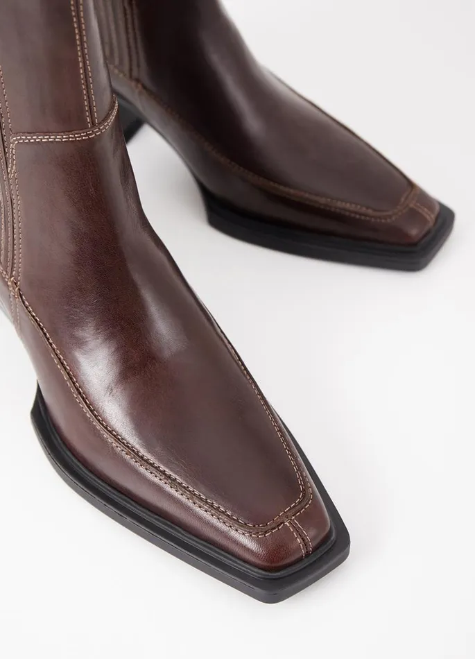 Women Vagabond Boots ALINA BOOTS Dark Brown Leather