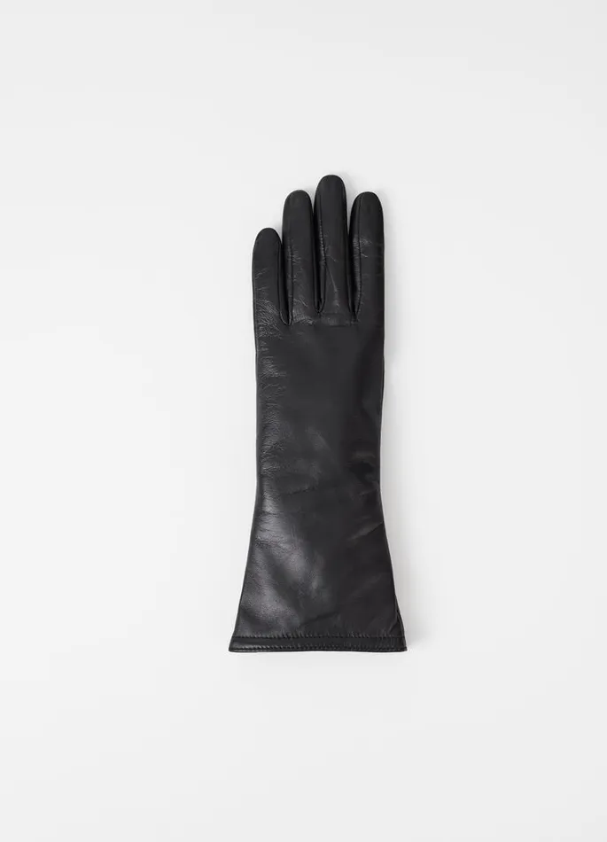 Women Vagabond Gloves LONG GLOVE W Black Leather