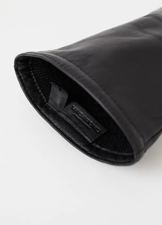 Women Vagabond Gloves LONG GLOVE W Black Leather