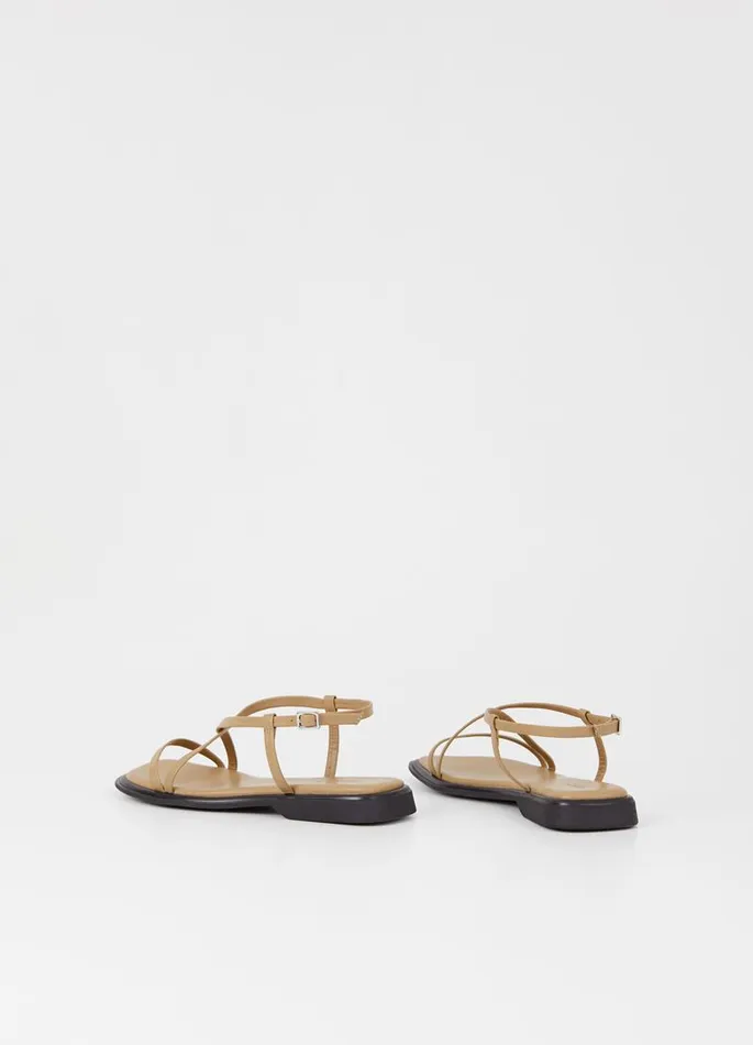 Women Vagabond Sandals IZZY SANDALS Beige Leather