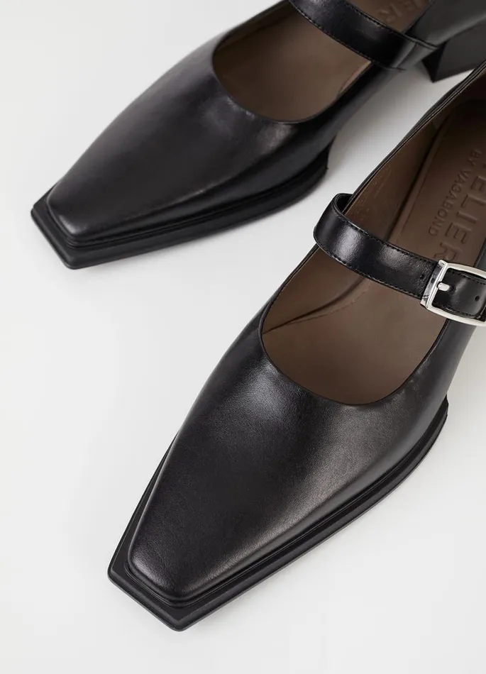 Women Vagabond Shoes EIDA SHOES Black Leather