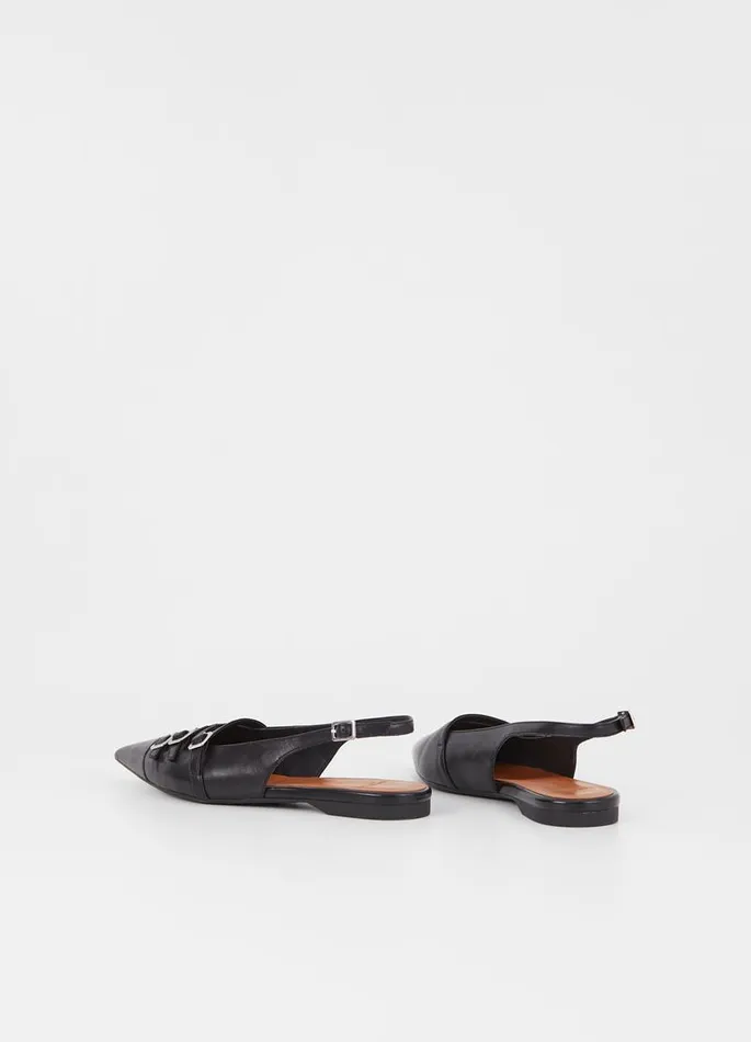 Women Vagabond Slingbacks HERMINE SHOES Black Leather