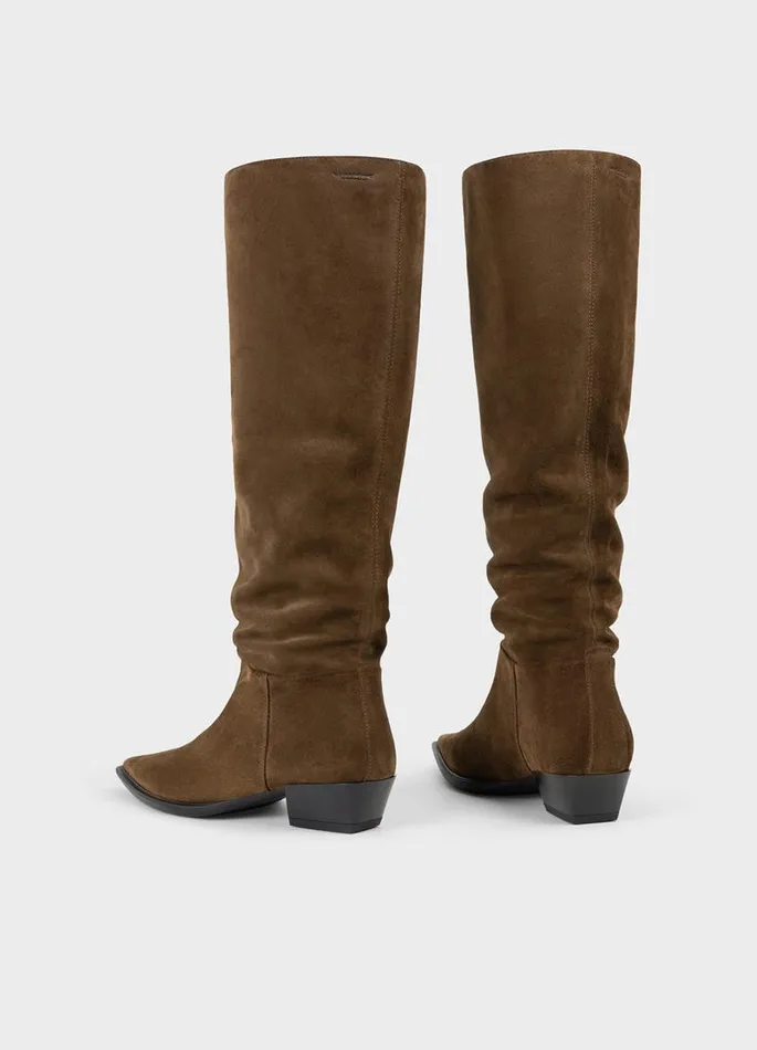 Women Vagabond Tall Boots CASSIE TALL BOOTS Brown Suede