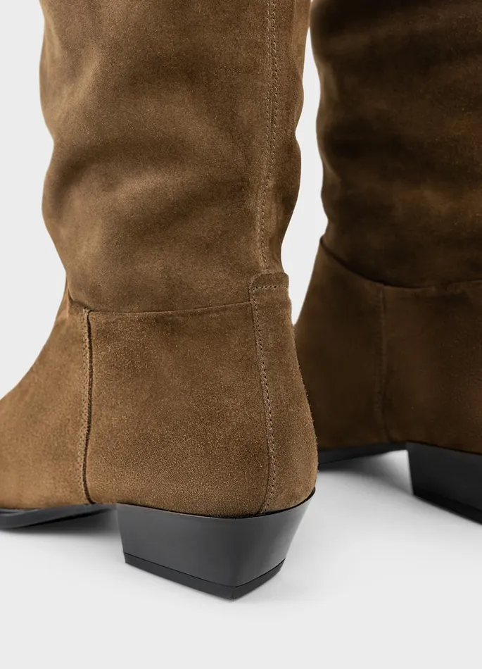 Women Vagabond Tall Boots CASSIE TALL BOOTS Brown Suede