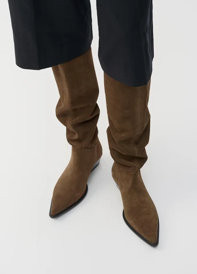 Women Vagabond Tall Boots CASSIE TALL BOOTS Brown Suede