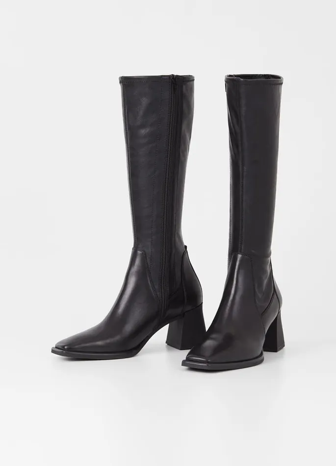 Women Vagabond Tall Boots HEDDA TALL BOOTS Black Leathercomb