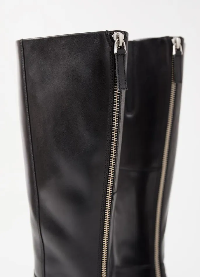 Women Vagabond Tall Boots KENOVA TALL BOOTS Black Leather