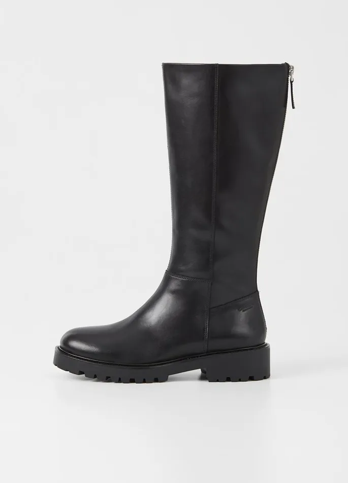 Women Vagabond Tall Boots KENOVA TALL BOOTS Black Leather