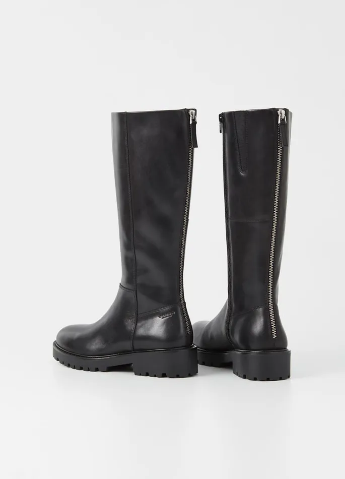 Women Vagabond Tall Boots KENOVA TALL BOOTS Black Leather
