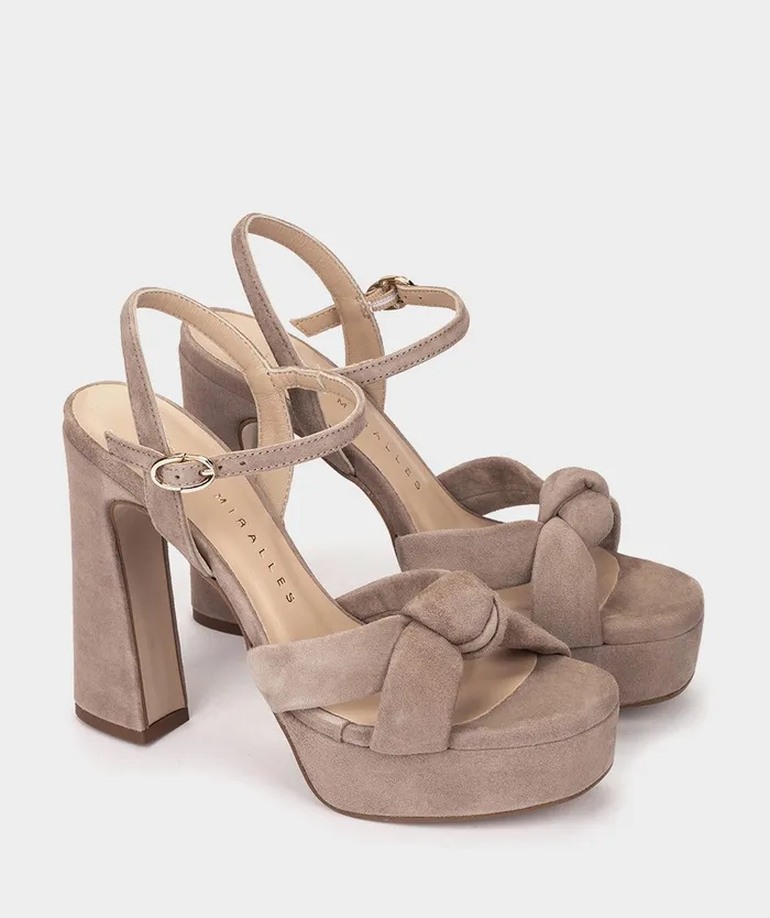 Women Versalles Brown 8211 Heeled Sandals Pedro Miralles