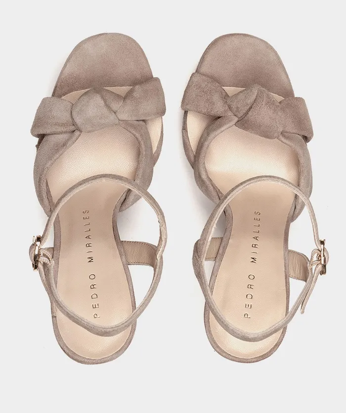 Women Versalles Brown 8211 Heeled Sandals Pedro Miralles