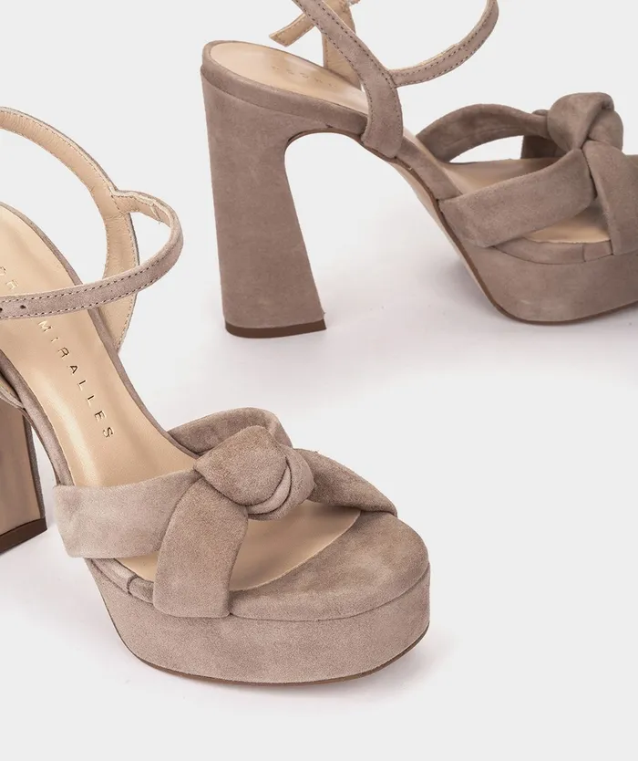 Women Versalles Brown 8211 Heeled Sandals Pedro Miralles