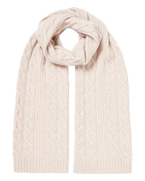 Women Women039s Cable Rib Cashmere ScarfIn Heather Beige Brown Heather Beige Brown NPeal Cashmere Scarves Women Women039s Cable Rib Cashmere ScarfIn Heather Beige Brown Heather Beige Brown NPeal Cashmere Scarves