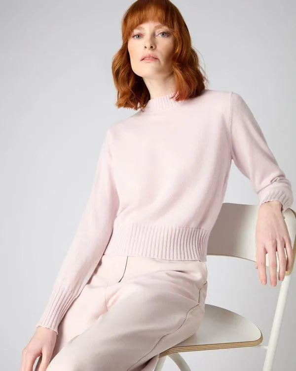 Women Women039s Crop Fitted Cashmere SweaterIn Quartz Pink Quartz Pink NPeal Turtle Necks Women Women039s Crop Fitted Cashmere SweaterIn Quartz Pink Quartz Pink NPeal Turtle Necks