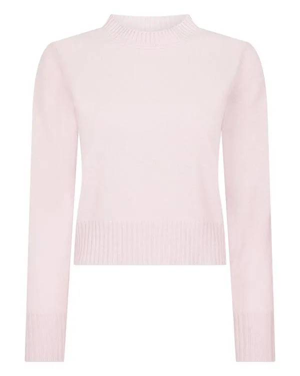 Women Women039s Crop Fitted Cashmere SweaterIn Quartz Pink Quartz Pink NPeal Turtle Necks