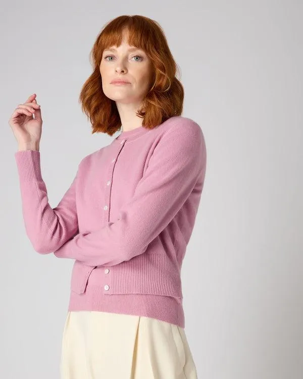 Women Women039s Long Sleeve Cropped Cashmere CardiganIn Burano Pink Burano Pink NPeal Cardigans Women Women039s Long Sleeve Cropped Cashmere CardiganIn Burano Pink Burano Pink NPeal Cardigans