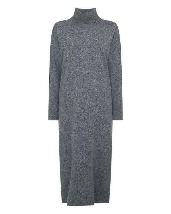 Women Women039s Metal Trim Cashmere DressIn Elephant Grey Elephant Grey NPeal Dresses and Skirts
