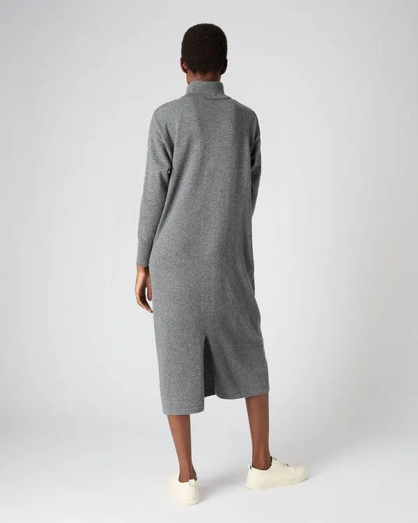 Women Women039s Metal Trim Cashmere DressIn Elephant Grey Elephant Grey NPeal Dresses and Skirts