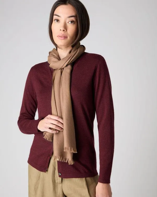 Women Women039s Pashmina Cashmere StoleIn Dark Tan Brown Dark Tan Brown NPeal Pashminas Wraps and Shawls